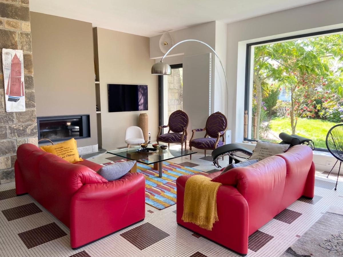 Superbe Villa Vue Sur Mer, Corniche De La Plage Bénodet Exteriör bild
