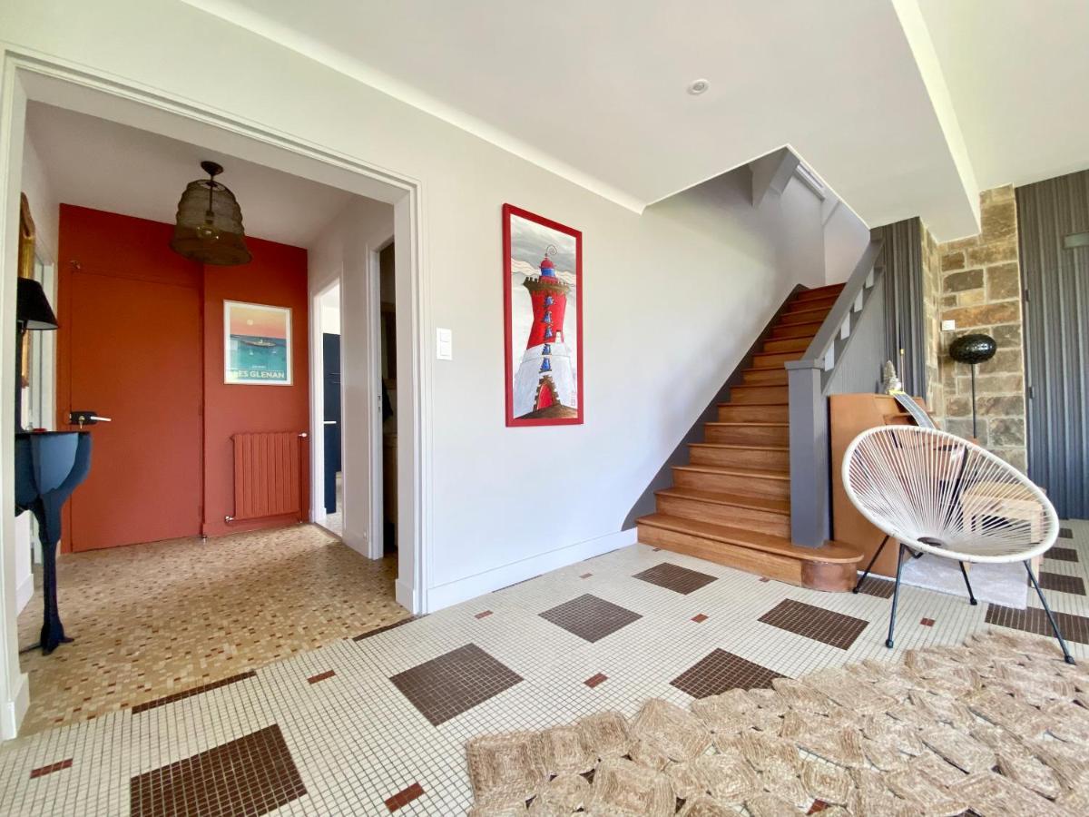 Superbe Villa Vue Sur Mer, Corniche De La Plage Bénodet Exteriör bild