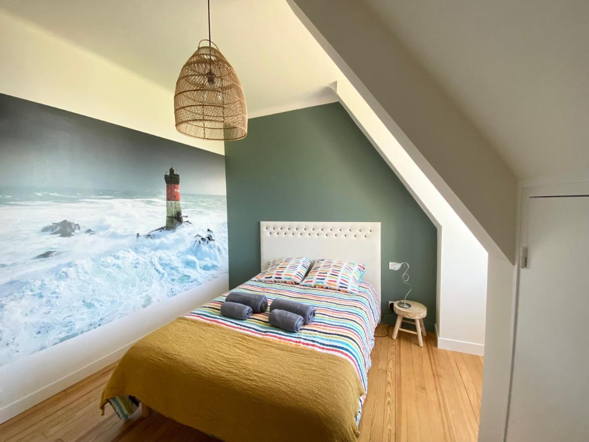 Superbe Villa Vue Sur Mer, Corniche De La Plage Bénodet Exteriör bild